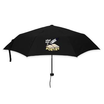 amateur de poésie Qu’est-ce que la poésie Professeur de livre - Parapluie standard - noir - Devant