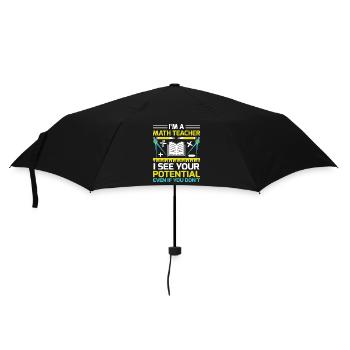 Math Teacher School Teacher Funny Maths Teachers S - Umbrella (small) - black - Front