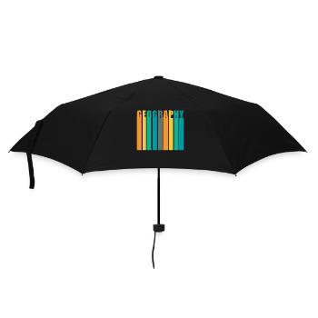 Geography Retro Vintage Style - Umbrella (small) - black - Front
