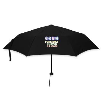 Bruh, früher bekannt als Mama - Regenschirm (klein) - Schwarz - Vorne