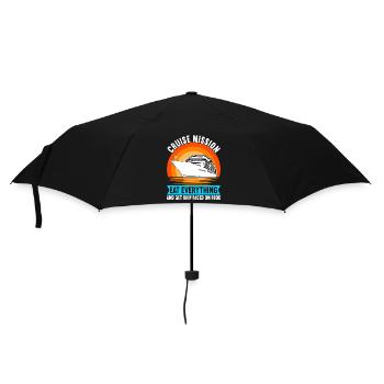 Kreuzfahrt Urlaub Kreuzfahrtschiff - Regenschirm (klein) - Schwarz - Vorne
