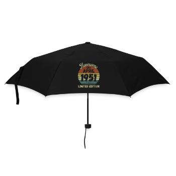 Awesome since April 1951 - Birthday - Umbrella (small) - black - Front