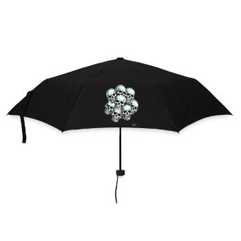 A pile of laughing skull skull - Umbrella (small) - black - Front