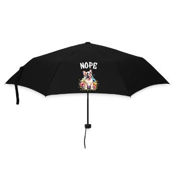 French Bulldog Saying Nope Dog Lover - Umbrella (small) - black - Front