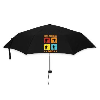 Best Archery Dad - Regenschirm (klein) - Schwarz - Vorne