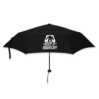 T-shirt Keep It Squatchy - Bigfoot Sasquatch drôle - Parapluie standard - noir - Devant