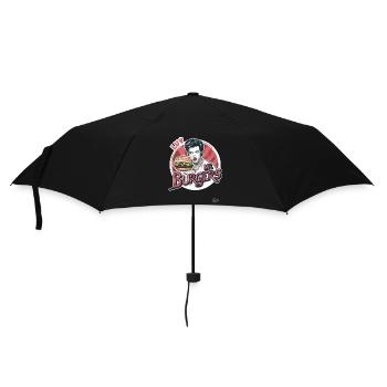 Publicité rétro, Luv me Burgers, J’aime les hamburgers - Parapluie standard - noir - Devant