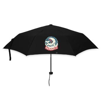 Endangered species: Whale, STOP MOTHER... - Umbrella (small) - black - Front