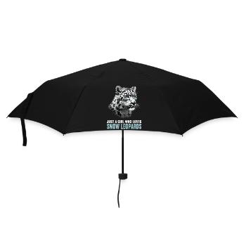 Snow Leopard Schneeleoparden Schneeleopard - Umbrella (small) - black - Front