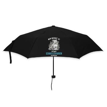 Snow Leopard Schneeleoparden Schneeleopard - Umbrella (small) - black - Front