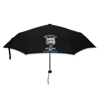 Snow Leopard Schneeleoparden Schneeleopard - Umbrella (small) - black - Front