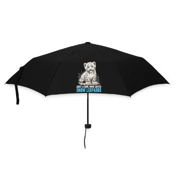 Snow Leopard Schneeleoparden Schneeleopard - Umbrella (small) - black - Front