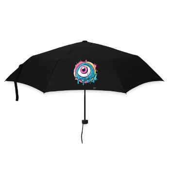 The cool paint splash eye - Umbrella (small) - black - Front