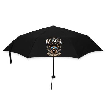Herren Trachtenshirt Kinder Jungen Lausbua T-Shirt - Regenschirm (klein) - Schwarz - Vorne