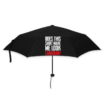 Does This Make Me look Canadian Funny Love Canada - Regenschirm (klein) - Schwarz - Vorne
