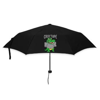 Ruban Croco | Crocodile Baby avec ruban Croco - Parapluie standard - noir - Devant