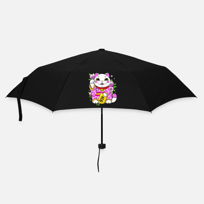 Maneki Neko Japan Lucky Charm - Umbrella (small) - black