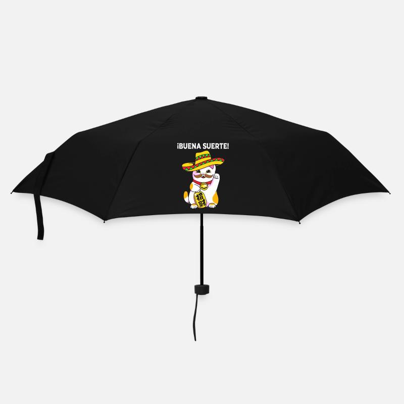 Maneki Neko Japan Lucky Charm - Umbrella (small) - black