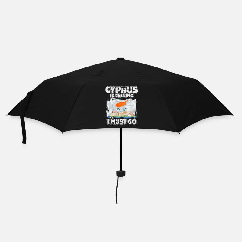 Zypern - Regenschirm (klein) - Schwarz