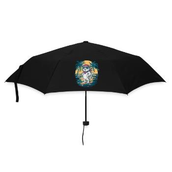 Skate Cat - Cute and Cool Kitten - Umbrella (small) - black - Front