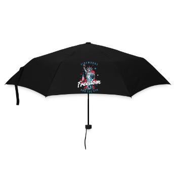 Feux d’artifice Liberté Juillet Statue de la Liberté - Parapluie standard - noir - Devant