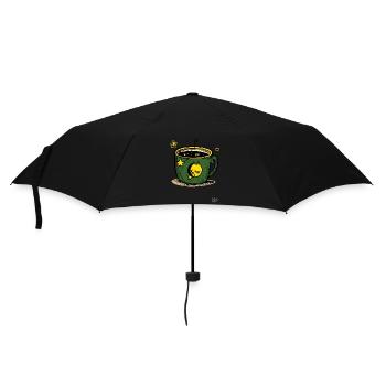 Sleepy Coffee : Mug avec lune et étoiles - Parapluie standard - noir - Devant