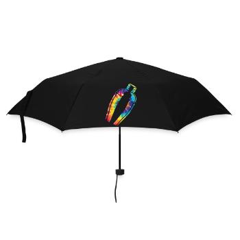 Bartender Mixologist Tie Dye - Regenschirm (klein) - Schwarz - Vorne