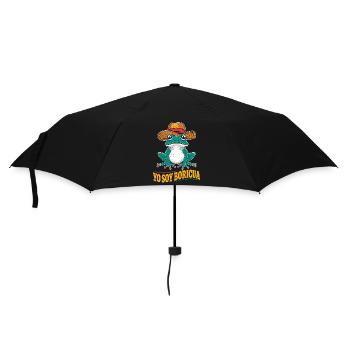 Yo Soy Boricua Puerto Rican Frosch Mit Hut - Regenschirm (klein) - Schwarz - Vorne