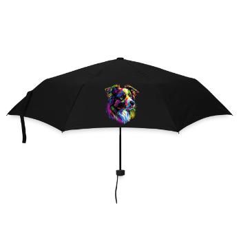 Australian Shepherd Bright Colors Pop Art Aussie - Umbrella (small) - black - Front