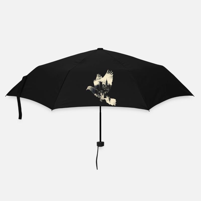 Taube Täubchen Vogel Taubenzüchter Fliegen - Regenschirm (klein) - Schwarz