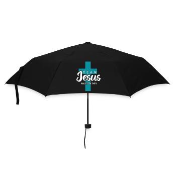 Team Jesus – Walking By Faith for Christians - Umbrella (small) - black - Front