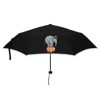 Elephant Easter Circus - Umbrella (small) - black - Front