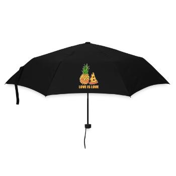 Ananas - Regenschirm (klein) - Schwarz - Vorne