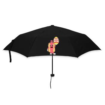 Hotdog Easter Easter Egg - Umbrella (small) - black - Front