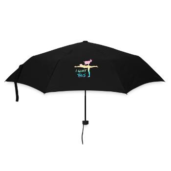 I Goat This Yoga Enthusiast - Umbrella (small) - black - Front