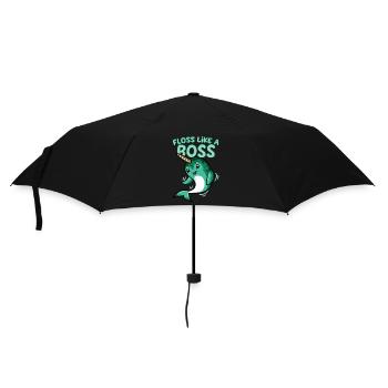 Zahnseide Wie Ein Herren T-Shirt Zahnseide Tanz Narwal - Regenschirm (klein) - Schwarz - Vorne