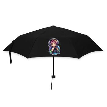 Gamer Anime Look - Umbrella (small) - black - Front