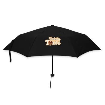 T steht für Torte - Regenschirm (klein) - Schwarz - Vorne