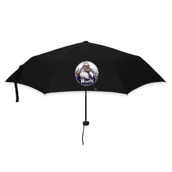 Der alte weise und kluge Mann - Regenschirm (klein) - Schwarz - Vorne