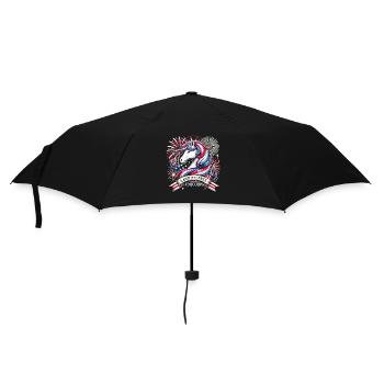 Magical Patriotism American Unicorn United States - Umbrella (small) - black - Front