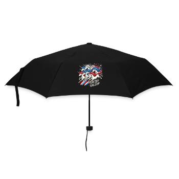 Magical Patriotism American Unicorn United States - Umbrella (small) - black - Front