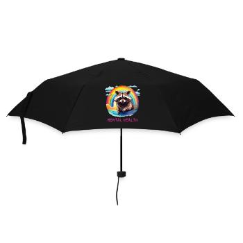 RACCOON Santé mentale - Parapluie standard - noir - Devant