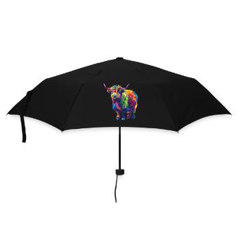 Yak Rainbow Colorful Blaze Yak - Umbrella (small) - black - Front