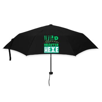 Mama Wildkräuter Hexe Kräuter Design - Regenschirm (klein) - Schwarz - Vorne