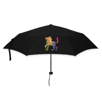 Illustration birmane colorée - Parapluie standard - noir - Devant