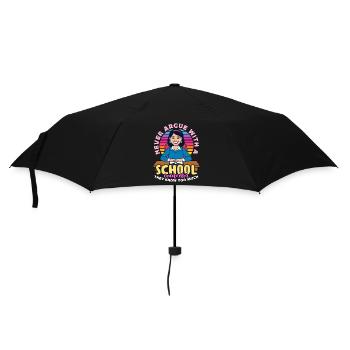 Conseiller scolaire Ne discutez jamais avec un psychologue - Parapluie standard - noir - Devant