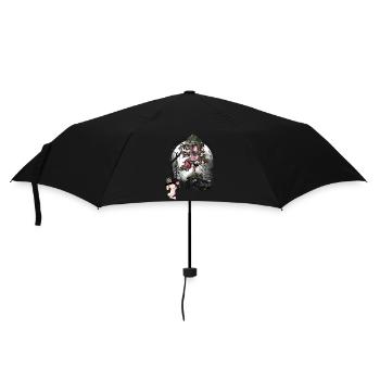 Lapin Forêt Habitants de la forêt Papillons - Parapluie standard - noir - Devant