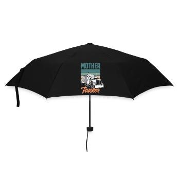Rétro chauffeur de camion jeu de mots cadeau - Parapluie standard - noir - Devant
