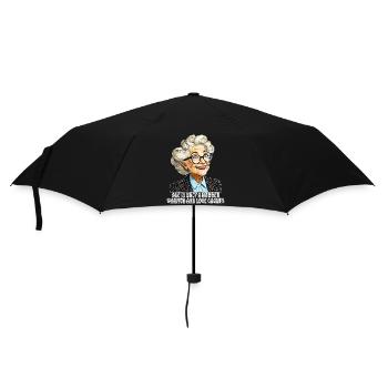 AGE IS ONLY A NUMBER WARMTH AND LOVE COUNTS - Umbrella (small) - black - Front