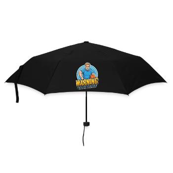 Instructeur d’éducation physique Avertissement Je suis un entraîneur de gym de professeur d’éducation physique - Parapluie standard - noir - Devant